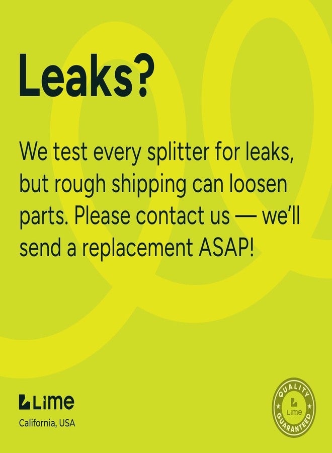 Craft911 Garden Hose Splitter 2 Way - Heavy Duty All-Metal Water Spigot Splitter Y Adapter - Image 5