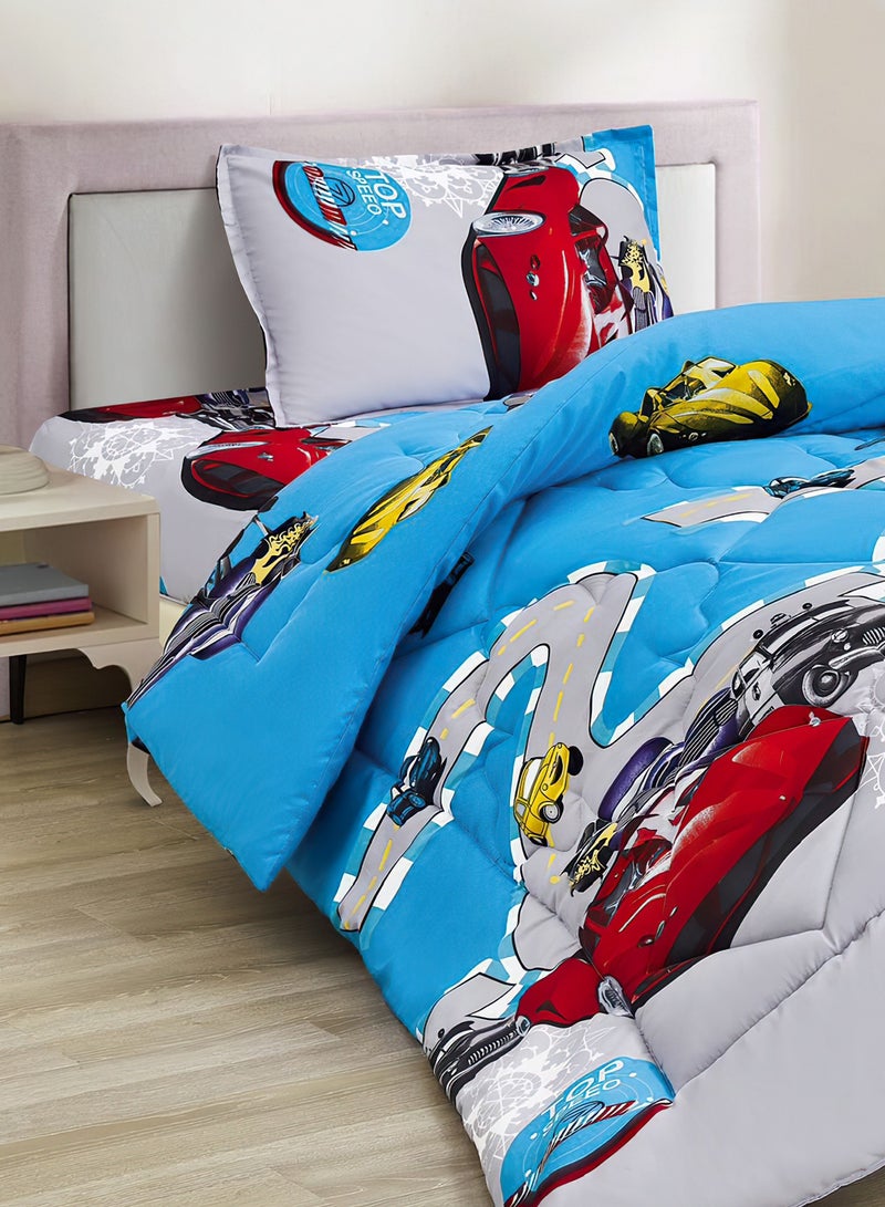 Ming Li 3-Piece kids Medium Filling Comforter set Reversible Bed Set Single Size 170x220 cm for Boys & Girls - Image 4