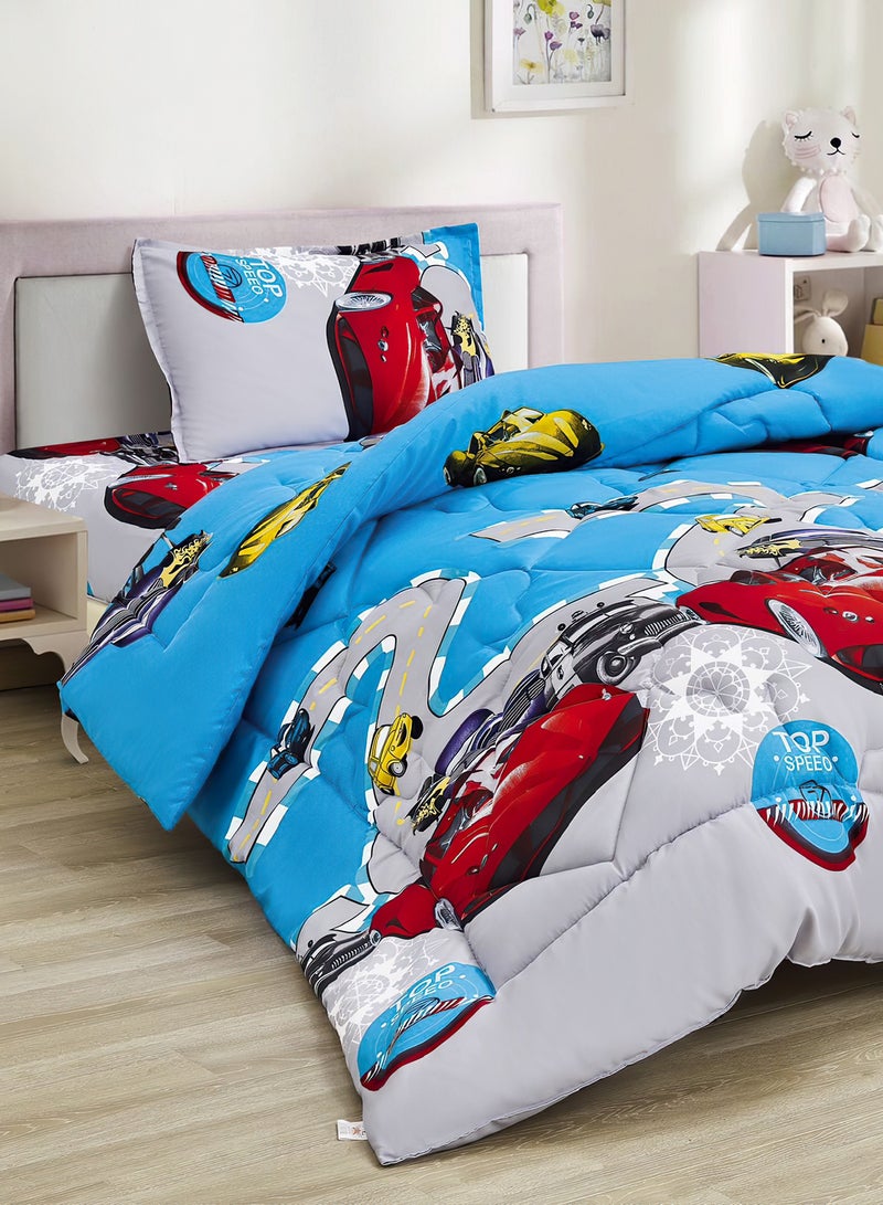 Ming Li 3-Piece kids Medium Filling Comforter set Reversible Bed Set Single Size 170x220 cm for Boys & Girls - Image 2