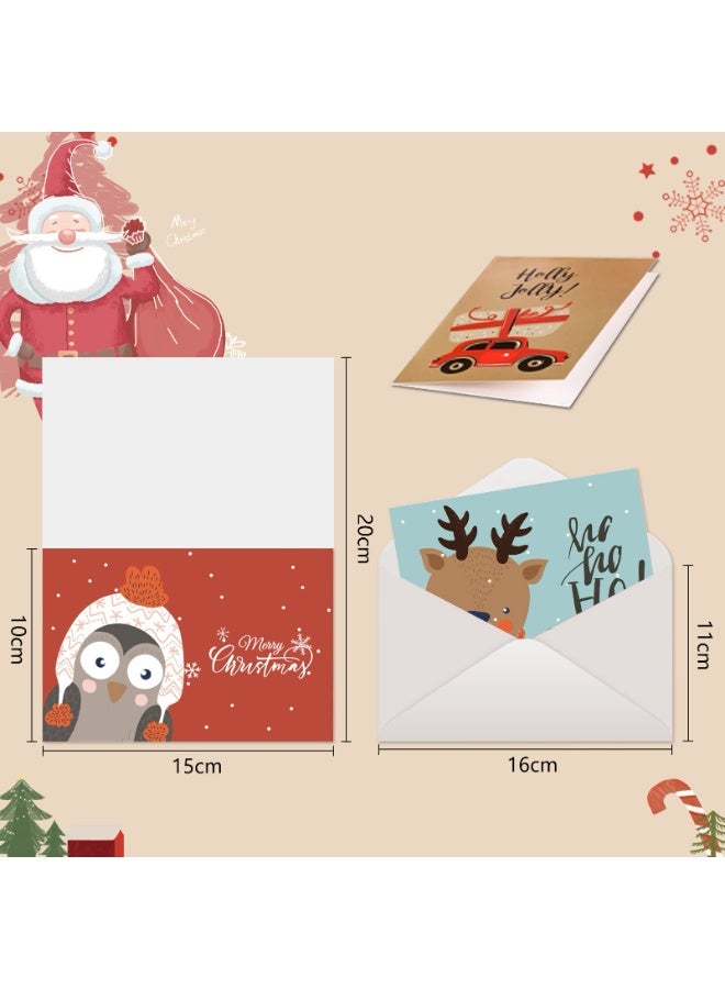 تشيلور مجموعة بطاقات عيد الميلاد من تشيلور، ٢٤ بطاقة عيد ميلاد مختلفة، بطاقات بريدية مع مغلف، بطاقات مزدوجة/بطاقات قابلة للطي، بطاقات عيد ميلاد ملونة، مضحكة، بطاقة عيد ميلاد، بطاقة بريدية، بطاقات تهنئة، هدية لعيد الميلاد. - Image 2