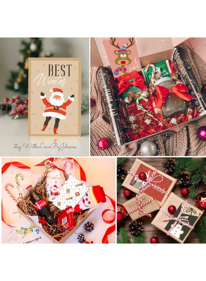 تشيلور مجموعة بطاقات عيد الميلاد من تشيلور، ٢٤ بطاقة عيد ميلاد مختلفة، بطاقات بريدية مع مغلف، بطاقات مزدوجة/بطاقات قابلة للطي، بطاقات عيد ميلاد ملونة، مضحكة، بطاقة عيد ميلاد، بطاقة بريدية، بطاقات تهنئة، هدية لعيد الميلاد. - Image 4