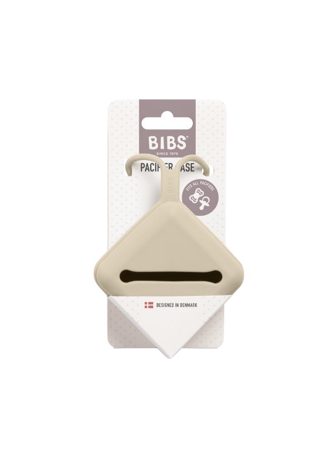 BIBS BIBS Pacifier Case with Loop for Storing and Carrying Dummies Holds Three Pacifiers 100% BPA Free Material Vanilla - Image 2