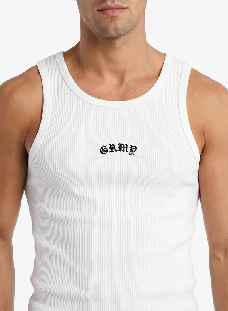 Grimey Chief Watcher Waffle Fitted Tank Top