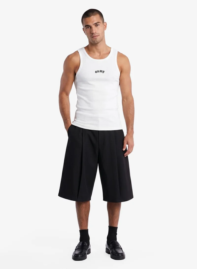 Grimey Chief Watcher Waffle Fitted Tank Top