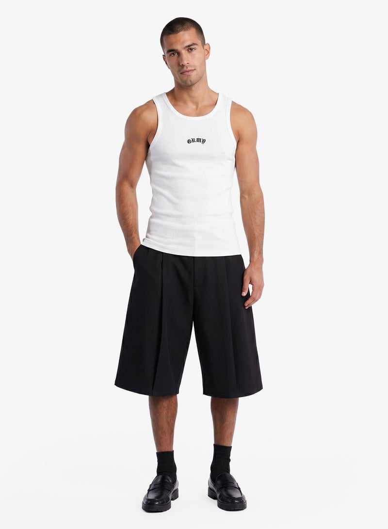 Grimey Chief Watcher Waffle Fitted Tank Top - Image 1