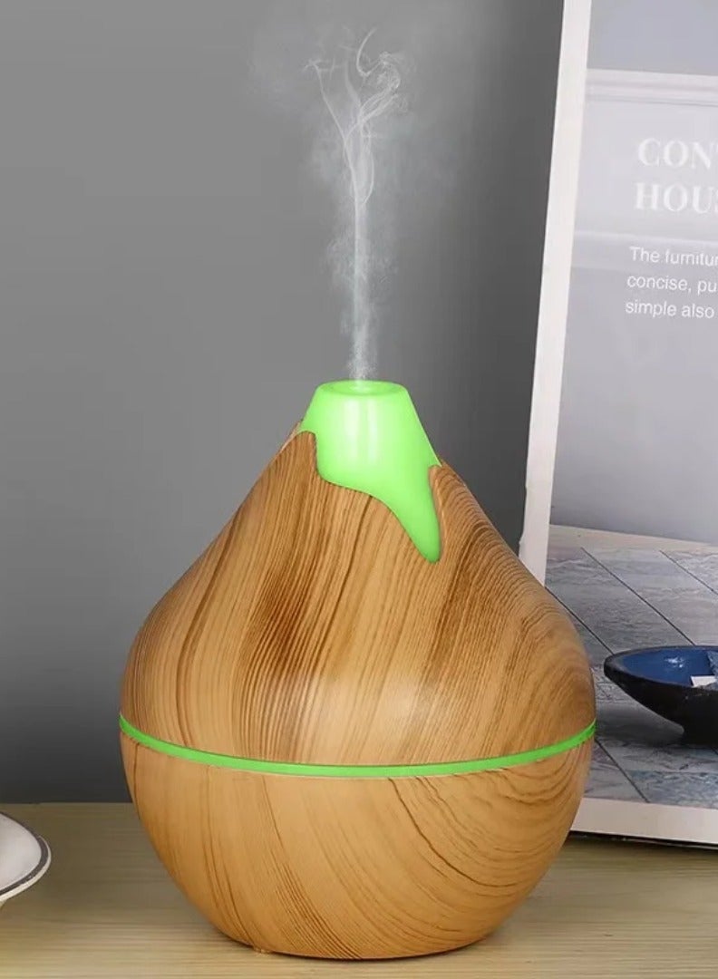 فواحة خشبية مضيئة لمسة طبيعية وأناقة عصرية سعه الفواحه 200 مللي  (خشبي فاتح - Image 2