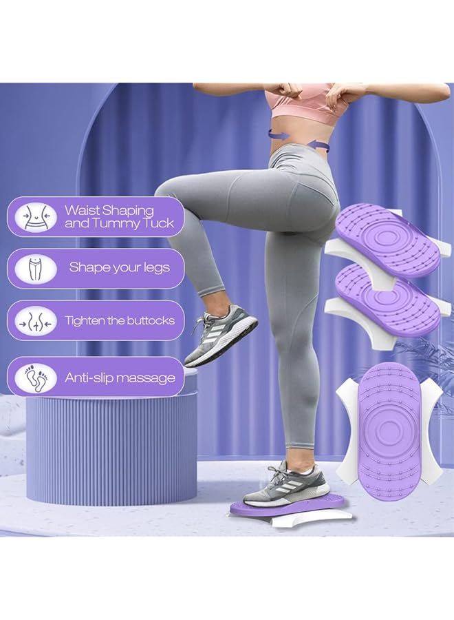 Excefore Waist Twisting Exercise Board Ab Board Exercise Twisting Waist Disc Full Body Toning Workout Noise Free For Aerobic Exercise Weight Loss 2Pcs In A Box - Image 4