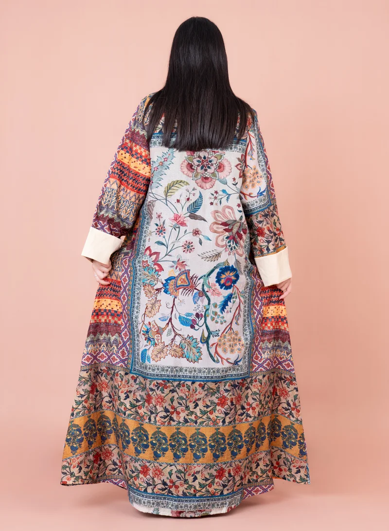 IKKXA Color Splash Jalabiya IK1024 Beige