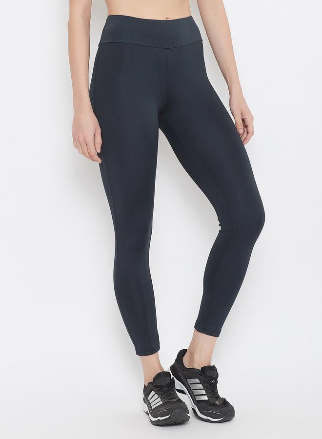 Clovia Navy Snug Fit Active Tights - Image 4