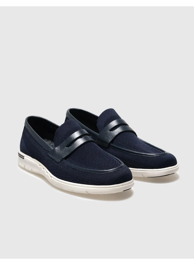 Cabani Knitwear Navy Blue Men's Casual Shoes