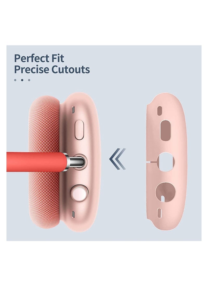 SYOSI - Silicone Case Cover for AirPods Max Headphones Anti Scratch Ear Cups Cover Skin Headset Protective Accessories - Image 1