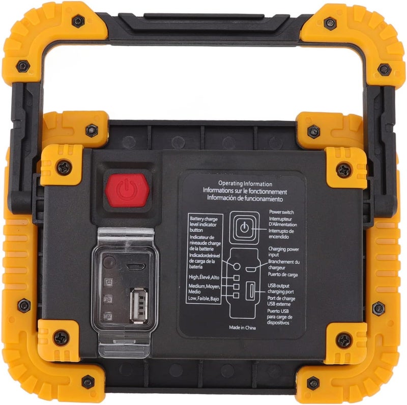 Portable COB Work Light with USB Charging, Waterproof Emergency Light - High Brightness, Durable Design, Ideal for Outdoor Repair and Camping - Image 4