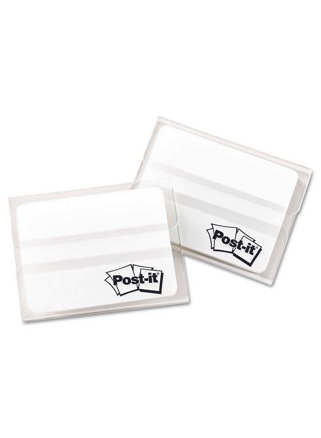Post-it Tabs 2 In Solid White 25 Tabs/Onthego Dispenser 2 Dispensers/Pack (686F50Wh) - Image 1