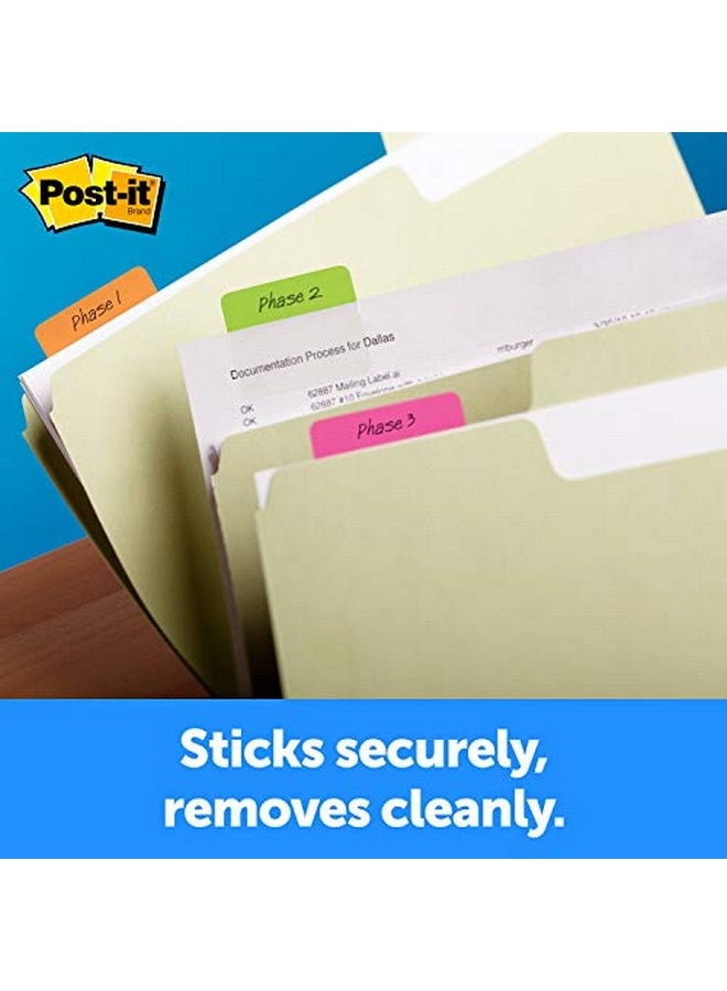 Post-it Tabs 2 In Solid White 25 Tabs/Onthego Dispenser 2 Dispensers/Pack (686F50Wh) - Image 5