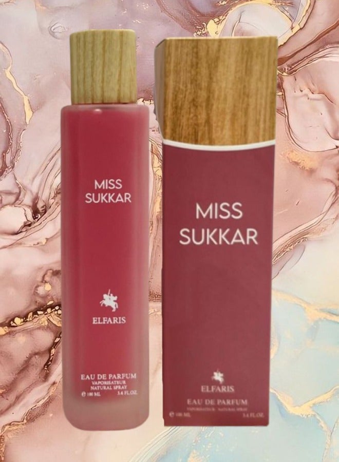 Fares 4 Pieces Miss Sukkar ElFaris EDP 100ML - Image 2