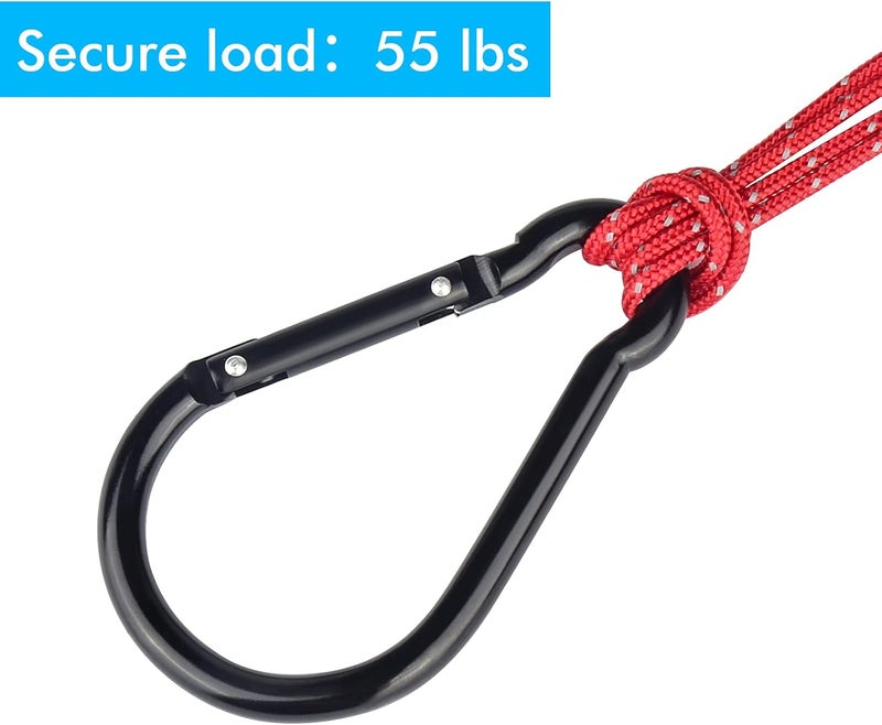 CampTek Carabiner Caribeaner ClipExtra Large 4 Aluminum Carabeaner Keychain HookSpring Snap Key Chain Clip - Image 4