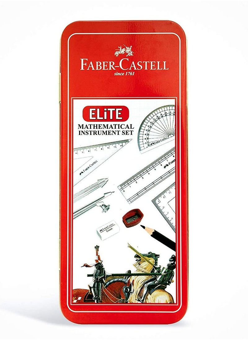 FABER-CASTELL 9-Piece Elite Mathematical Instrument Geometry Box  - Image 3