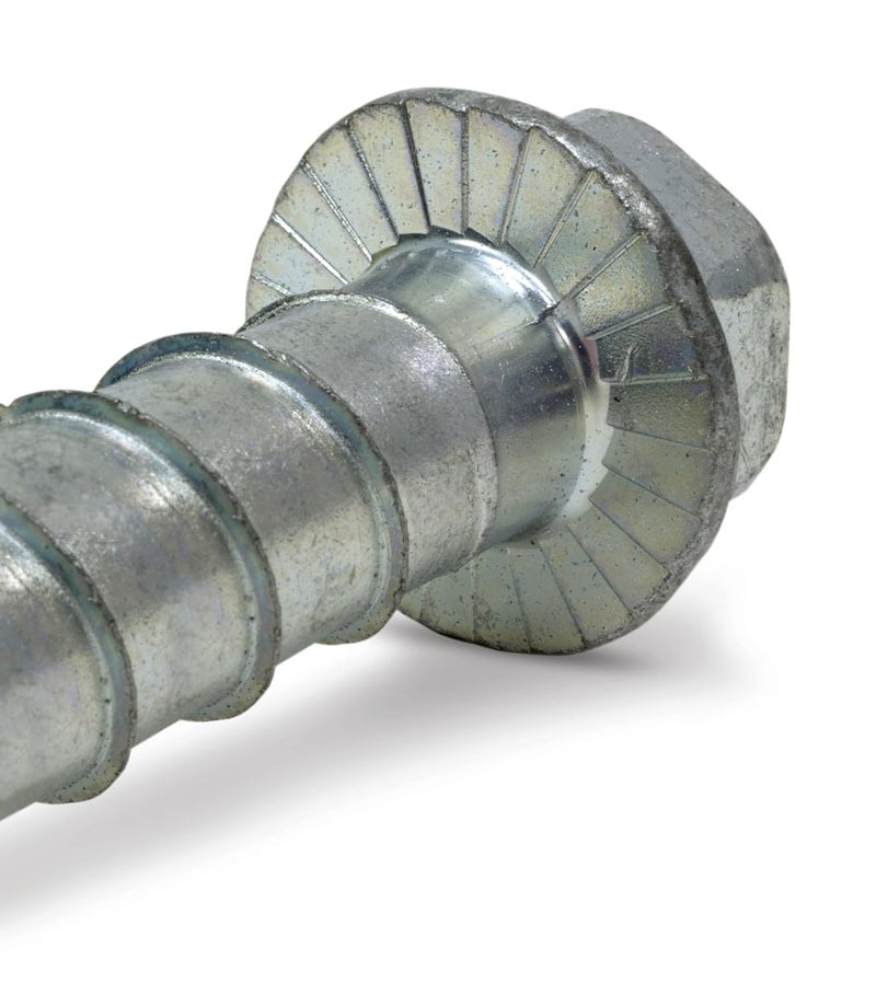Simpson StrongTie THDB62800H 5/8 Inch x 8 Inch, Hex Washer Head, Zinc Plated Titen HD Heavy-Duty Screw Anchor for Concrete, Easy Installation (Pack of 10) - Image 2