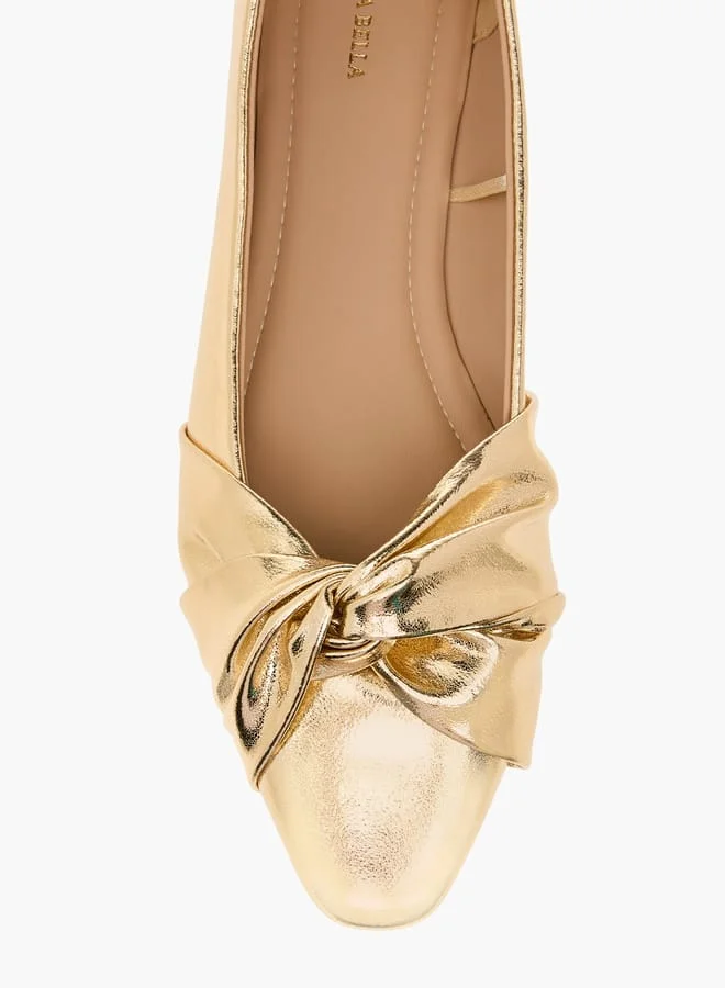 فلورا بيلا من شو إكسبرس Women Knot Detail Slip-On Ballerina Shoes