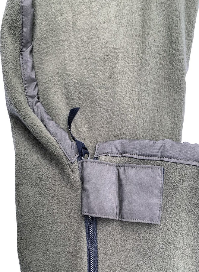 Snugpak Fleece Sleeping Bag Liner with Full Length Side Zipper, Polyester Fleece, Warm Thermal Insulation, Olive - Image 3