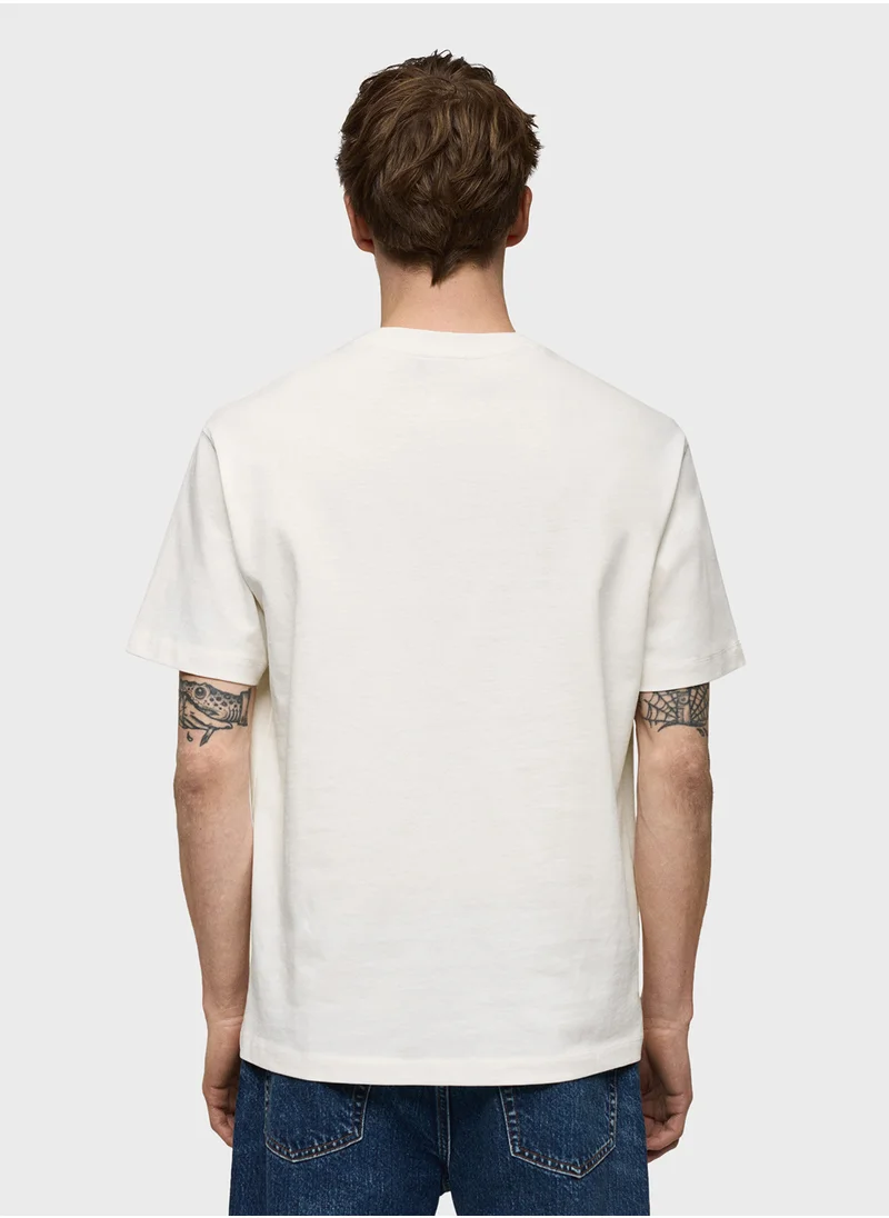 Mango Man Essential Crew Neck T-Shirt