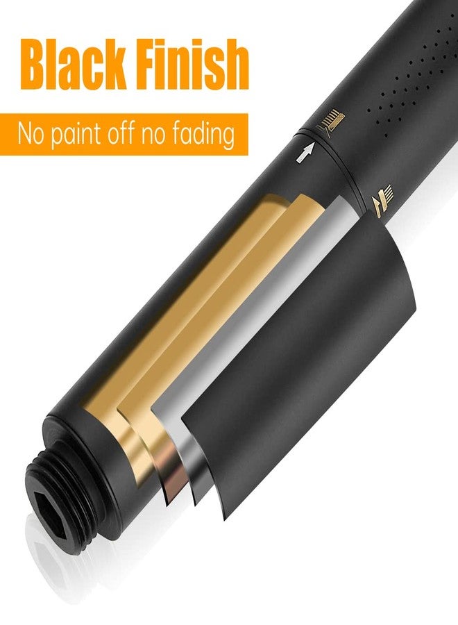 BESy Black Brass 2 In 1 Function Handheld Shower Head Set High Pressure 7 Inch Shower Head High Flow Hand Shower Wand with 59 Inch Hose, Bracket, Matte Black Finish - Image 4