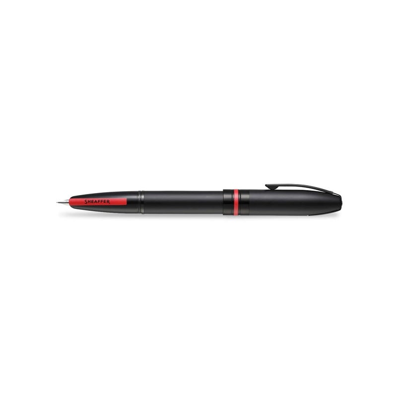 SHEAFFER Pen Sheaffer Icon E9108 Matte Black Lacquer With Red Pvd Trims Medium Fp - Image 5