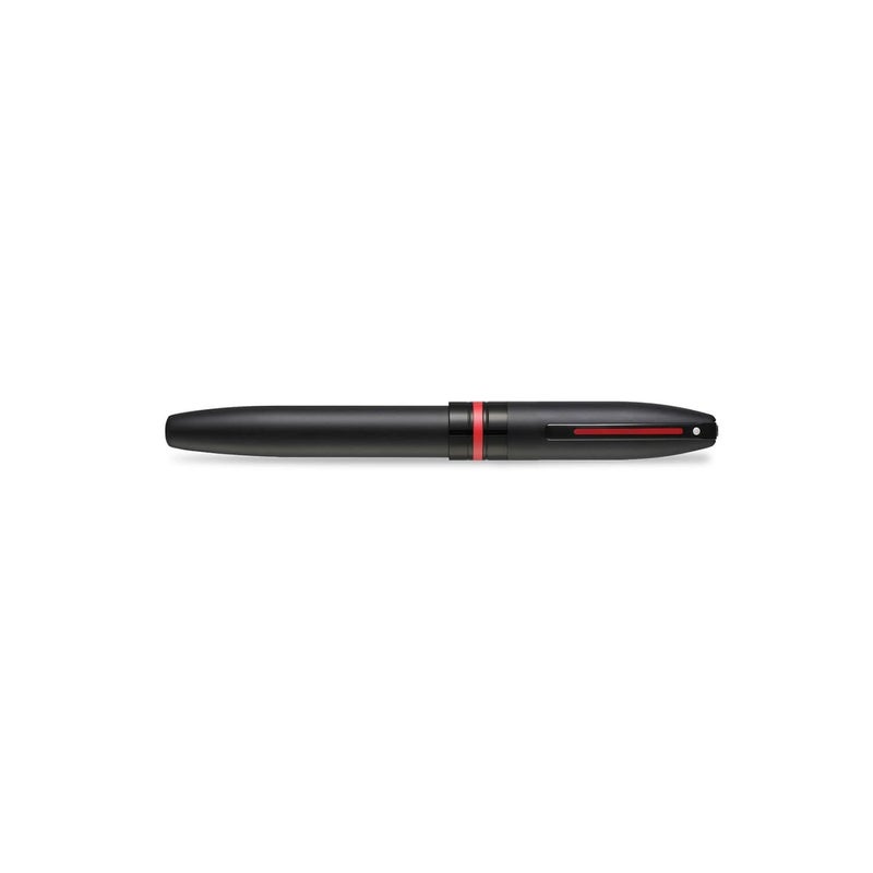 SHEAFFER Pen Sheaffer Icon E9108 Matte Black Lacquer With Red Pvd Trims Medium Fp - Image 3