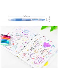 PILOT PILOT LJU - 120EF Juice Gel Ink Pen Set - Regular Color Series, 12 - color Set of Retractable Gel Pens with 0.38mm Tip (Red, Blue, Light Blue, Blue - Black, Green, Orange, Grape Purple, Apple Green, Baby Pink, Apricot Orange, Coral Pink, Black)  - Image 4