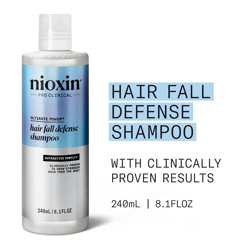 NIOXIN Hair Fall Defense Shampoo | Activates Hair Follicles for Visibly Less Hair Loss | With Niacinamide, Caffeine, Lauric Acid, and Sandalore | 8.1 Fl Oz. - Image 2