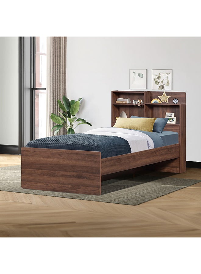 Home Box سرير فردي فانيليا مع لوح تخزين رأسي 208 × 80 × 100 سم - Image 1