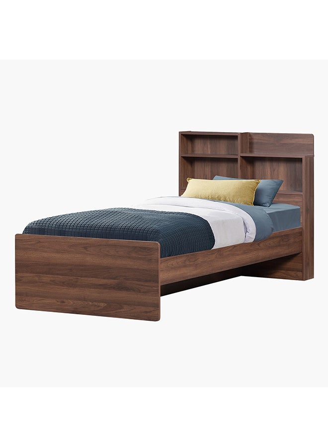Home Box سرير فردي فانيليا مع لوح تخزين رأسي 208 × 80 × 100 سم - Image 2
