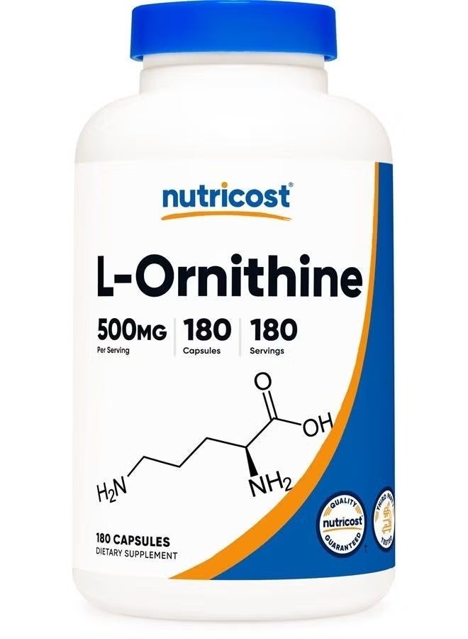 نوتريكوست، إل-أورنيثين، 500 ملغ، 180 كبسولة - Image 1