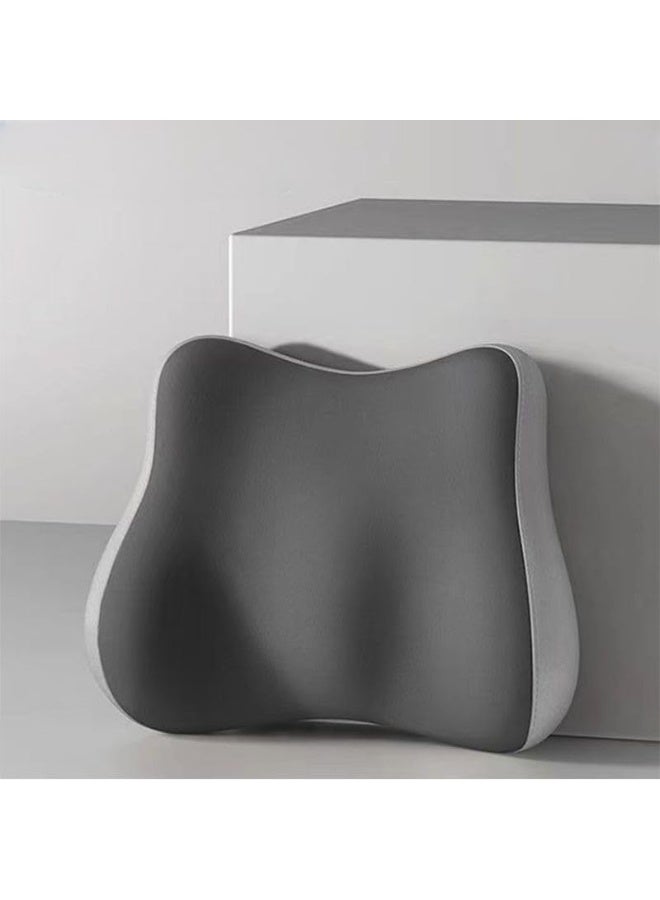 SKY-TOUCH Ergonomic Lumbar Support Pillow, Memory Foam Backrest for Car or Office Chair - Fits Most Seats, Travel, Driving, Lumbar Support Pillow, Back Pain Relief, Improve Posture - Image 2