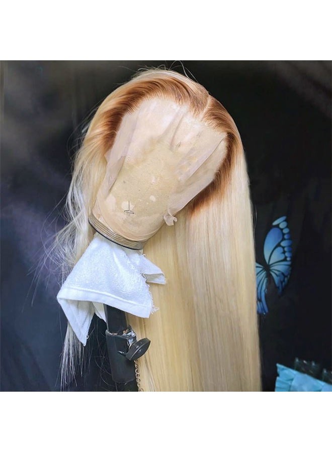 ANDRIA Platinum Blonde Natural Wave Wig with Bangs Platinum Blonde Wigs Light Gray Wigs White Blonde Full Wigs Synthetic Long Wavy Full Wigs Loose Curly Wig 24 Inches Colorful Wigs for Women - Image 4