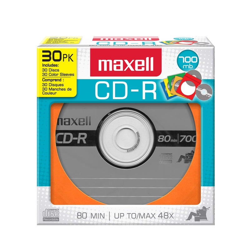 Maxell CDR 30 Pack, 700MB with 80 Minutes of Recording Time, 648451 - Image 3