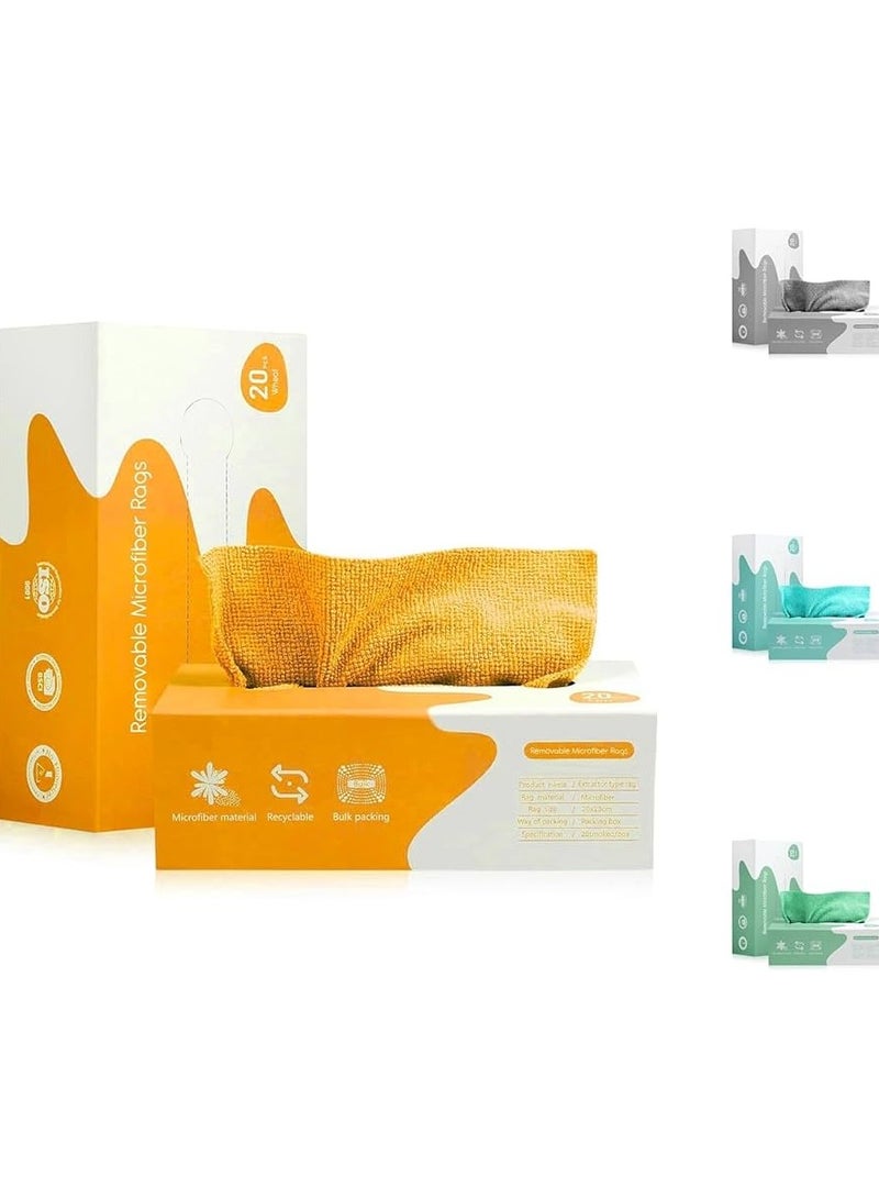 Small microfiber towel box suitable for quick daily uses in the kitchen and home - washable and reusable 