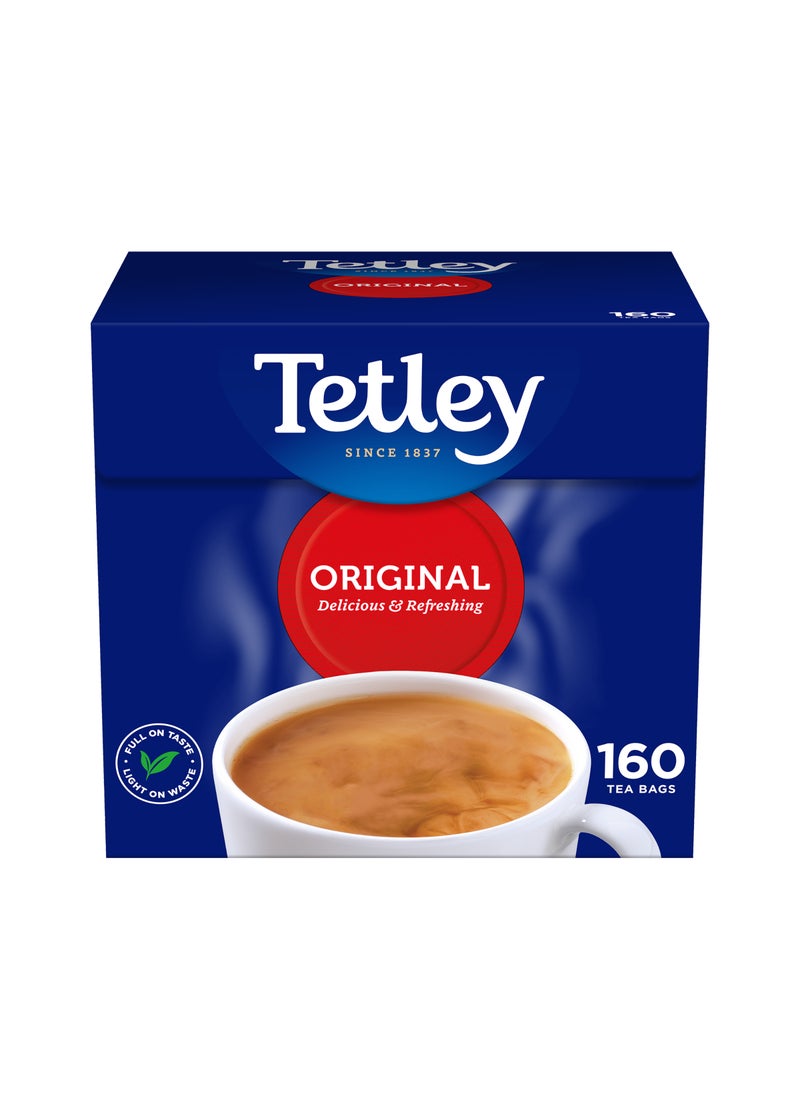 Tetley شاي أسود أصلي 160 كيس شاي دائري - Image 1