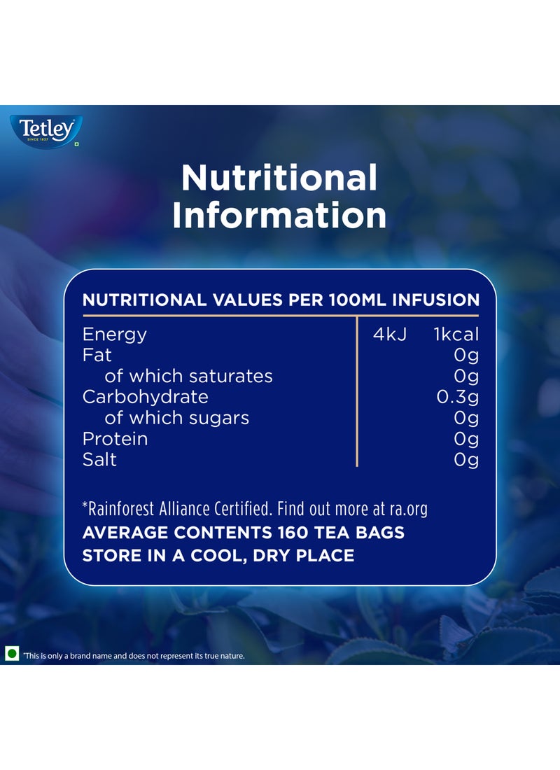 Tetley شاي أسود أصلي 160 كيس شاي دائري - Image 3