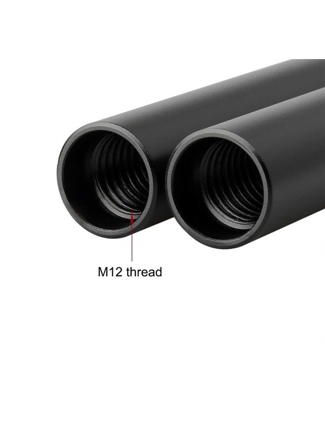 NICEYRIG عصا ألمنيوم سبيكة 15 مم بطول 6 إنش، مناسبة لصندوق مات 15 مم، دعم عصا DSLR، عبوة من 2 - R071 - Image 2