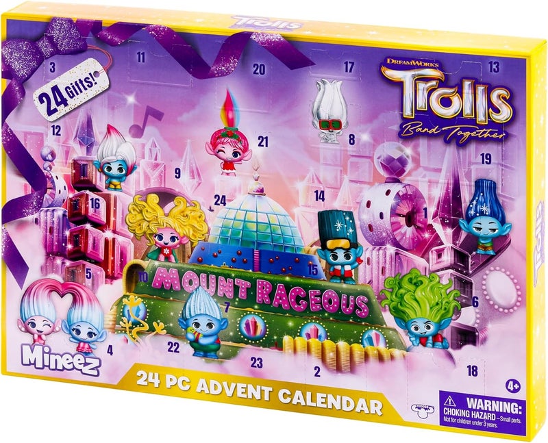 Trolls DreamWorks Trolls Band Together Mineez 24 pc Holiday Advent Calendar - Image 4