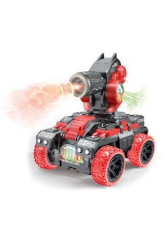 MissTiara Electric Rotating Turret Battle Remote Control Tank Fight Toy for Kids Children Toy Car with Shooting Safe Spray and Lights  - Image 3