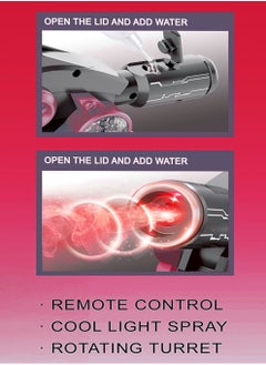 MissTiara Electric Rotating Turret Battle Remote Control Tank Fight Toy for Kids Children Toy Car with Shooting Safe Spray and Lights  - Image 2