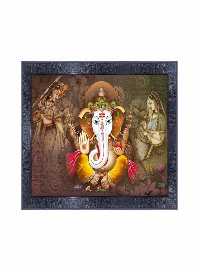 pnf Poster And Frames Ganesh Ji Wooden Photo Frame With Acrylic Sheet | For Living, Pooja Room | Home Decoration Item | Best Gifting Option (10 * 14inch,Multicolour,Synthetic) 4127 - Image 1