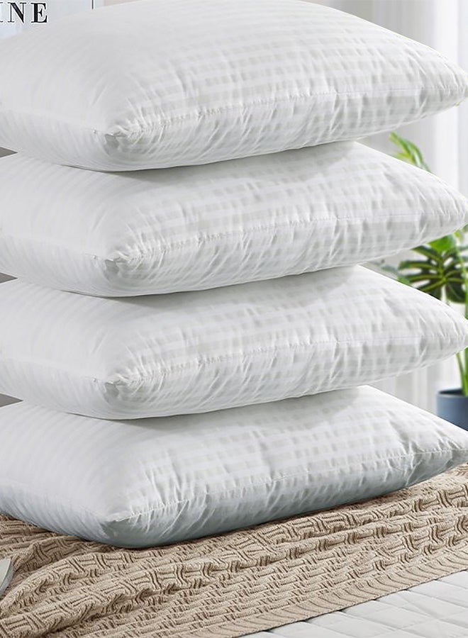 In-House Strip Hotel Pillow Microfiber - White - 75x50 cm - Image 4