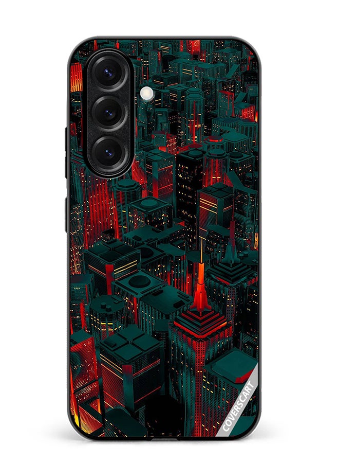 VR CREATIVE Protective Case Cover For Samsung Galaxy S25 Plus Red City Design Multicolour
