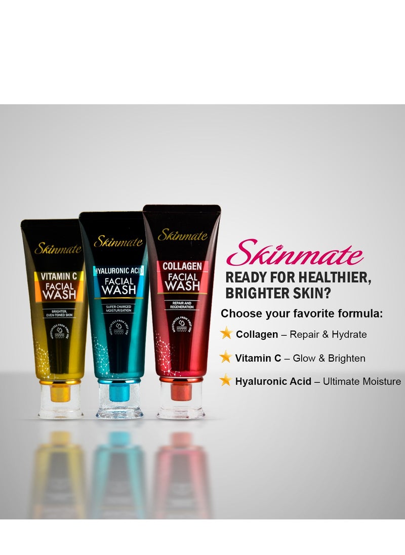 SKINMATE Face Wash Repair and  Regeneration 100 ml - Collagen  - Image 5