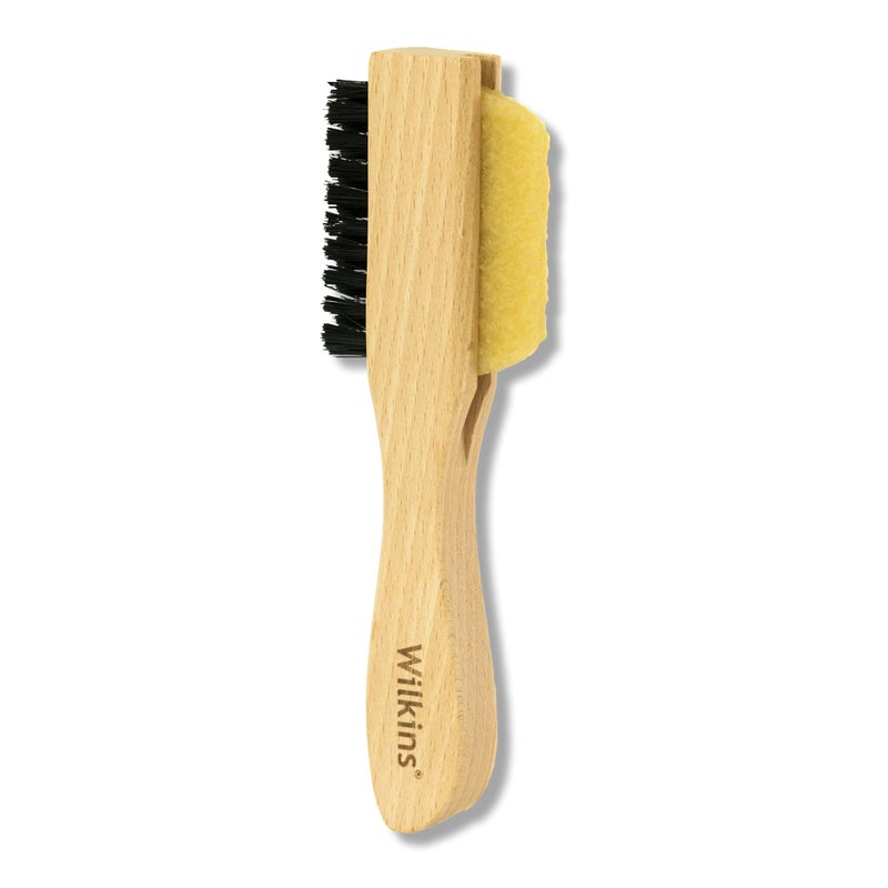 Wilkins Wilkins Suede Shoe Cleaner Brush  Yellow Rubber Suede Eraser with Soft Bristle Brush for Suede Cleaner and Nubuck Brush 