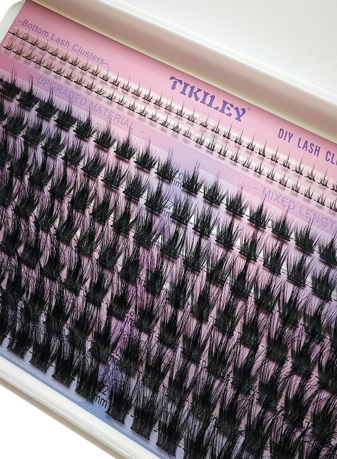 TIKILEY Fluffy Lash Clusters with Bottom Lashes Cluster Thick 10-22mm Wispy Individual Lashes Volume Eyelash Extension - Image 5