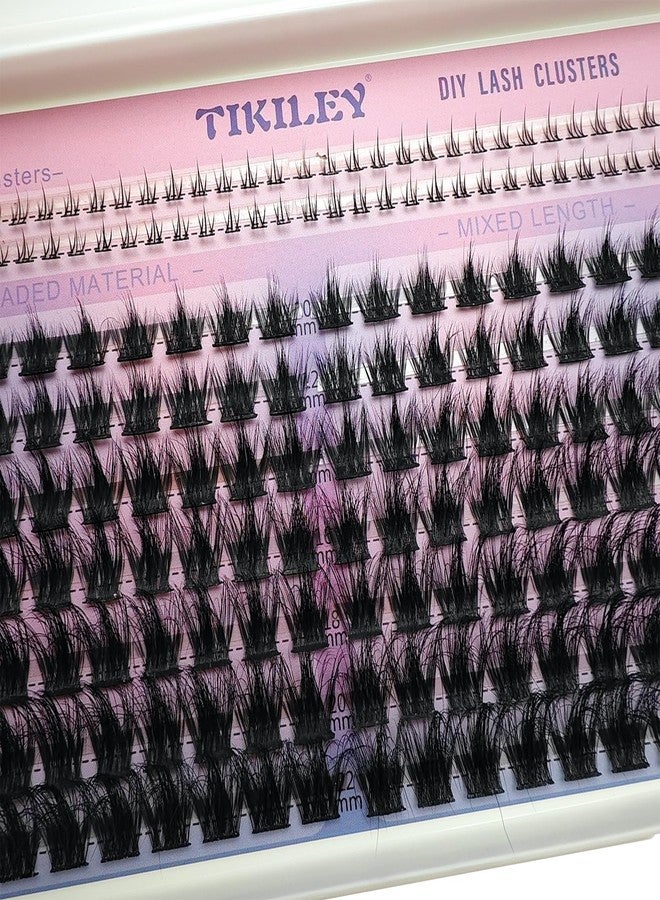 TIKILEY Fluffy Lash Clusters with Bottom Lashes Cluster Thick 10-22mm Wispy Individual Lashes Volume Eyelash Extension - Image 4